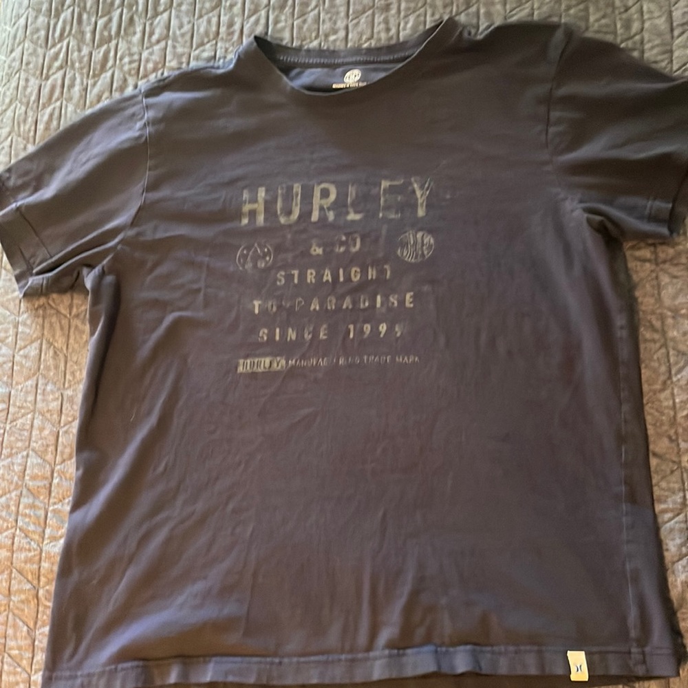 Hurley men’s large dark blue short sleeve T-shirt